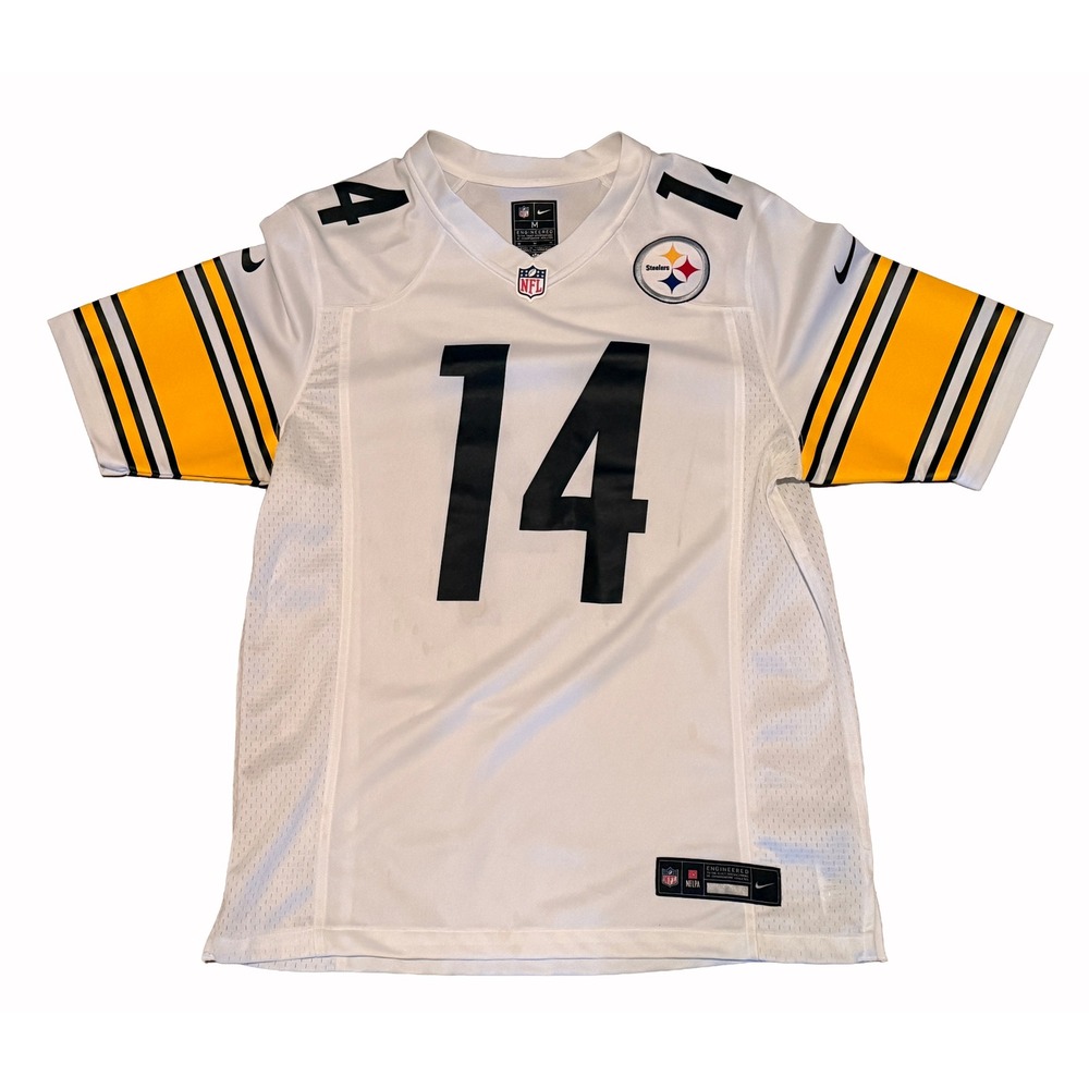 Nike Pittsburgh Steelers Jersey Mens Medium White George Pickens 14 Away NFL
